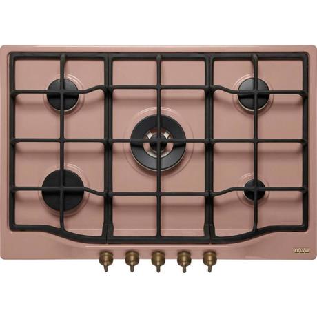 Plita incorporabila Franke Trend Line 750 FHTL 755 4G TC CO C , 5 arzatoare gaz, 75 cm, Gratare fonta, Ramato